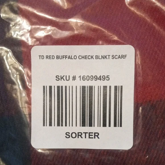 Torrid Bold Red and Black Checkered Scarf - Picture 3 of 4